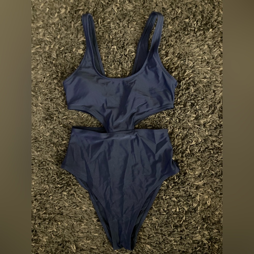 Aerie navy blue one piece swimsuit
